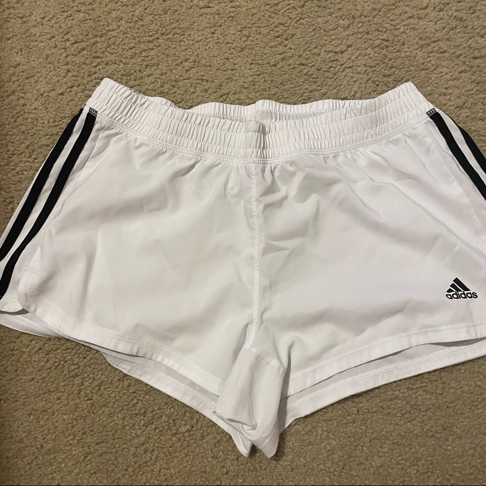 White Adidas Workout Short